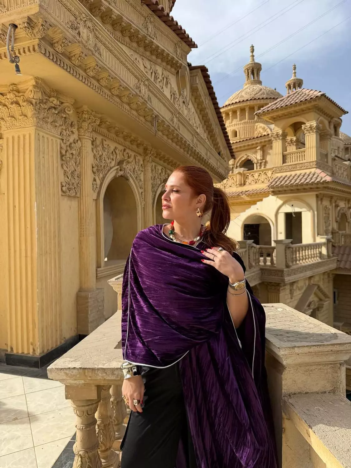 kaftan purple silver line image