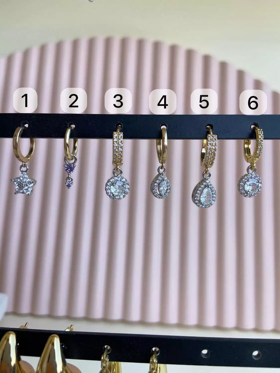 Silver charms earings 1