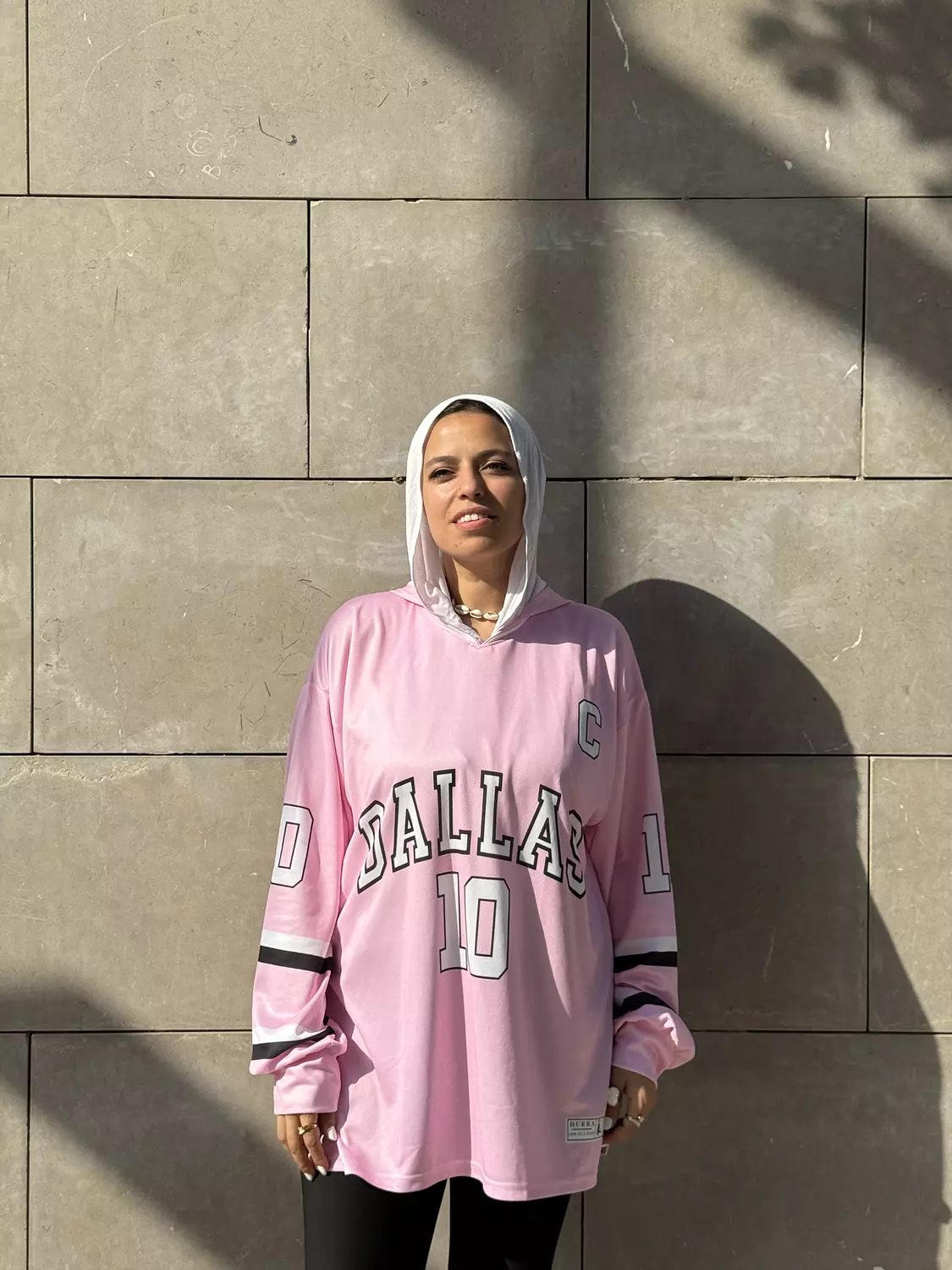 Jersey long-sleeves sports shirts in pink 2