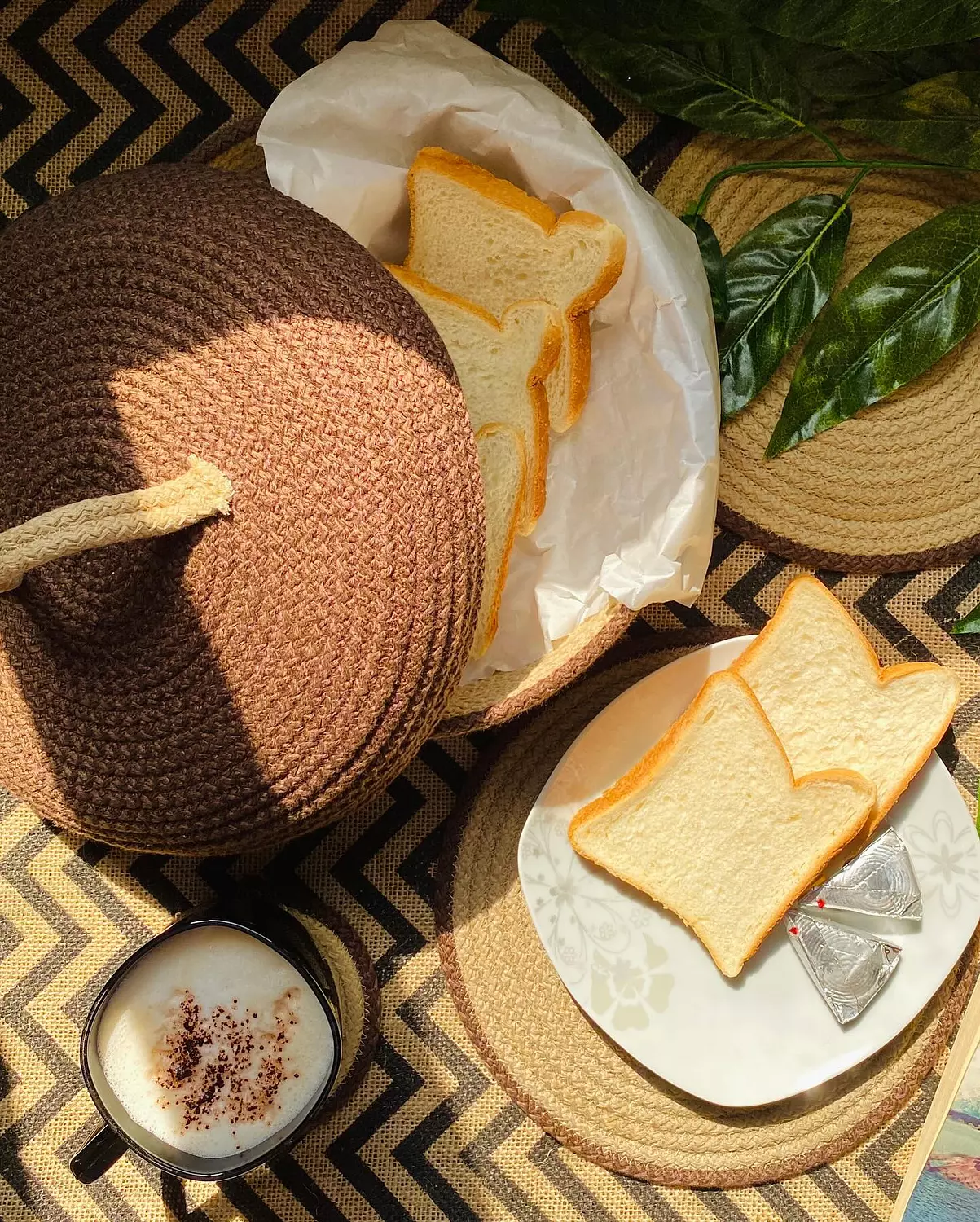 Rustic Basket with Lid