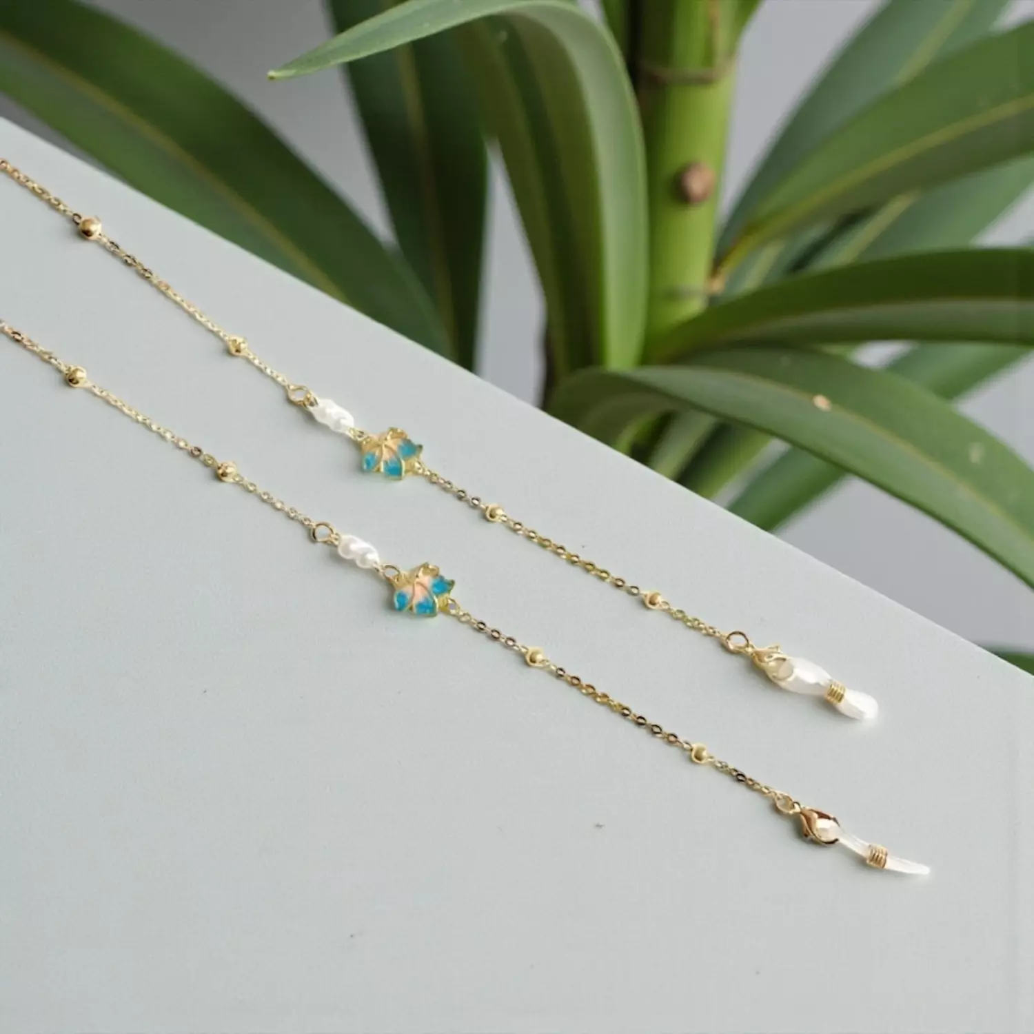 Azure Charm Glasses Chain hover image