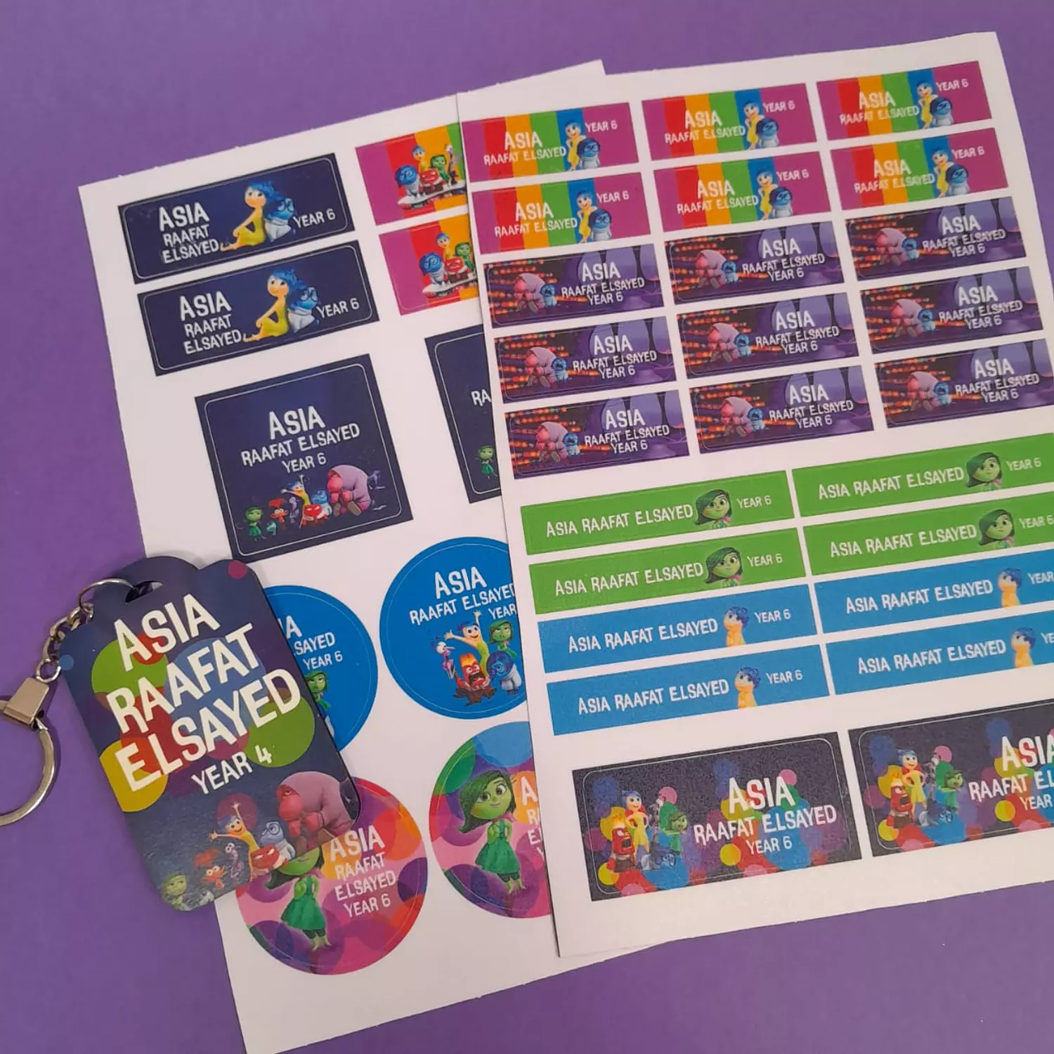 Inside Out School Labels 2