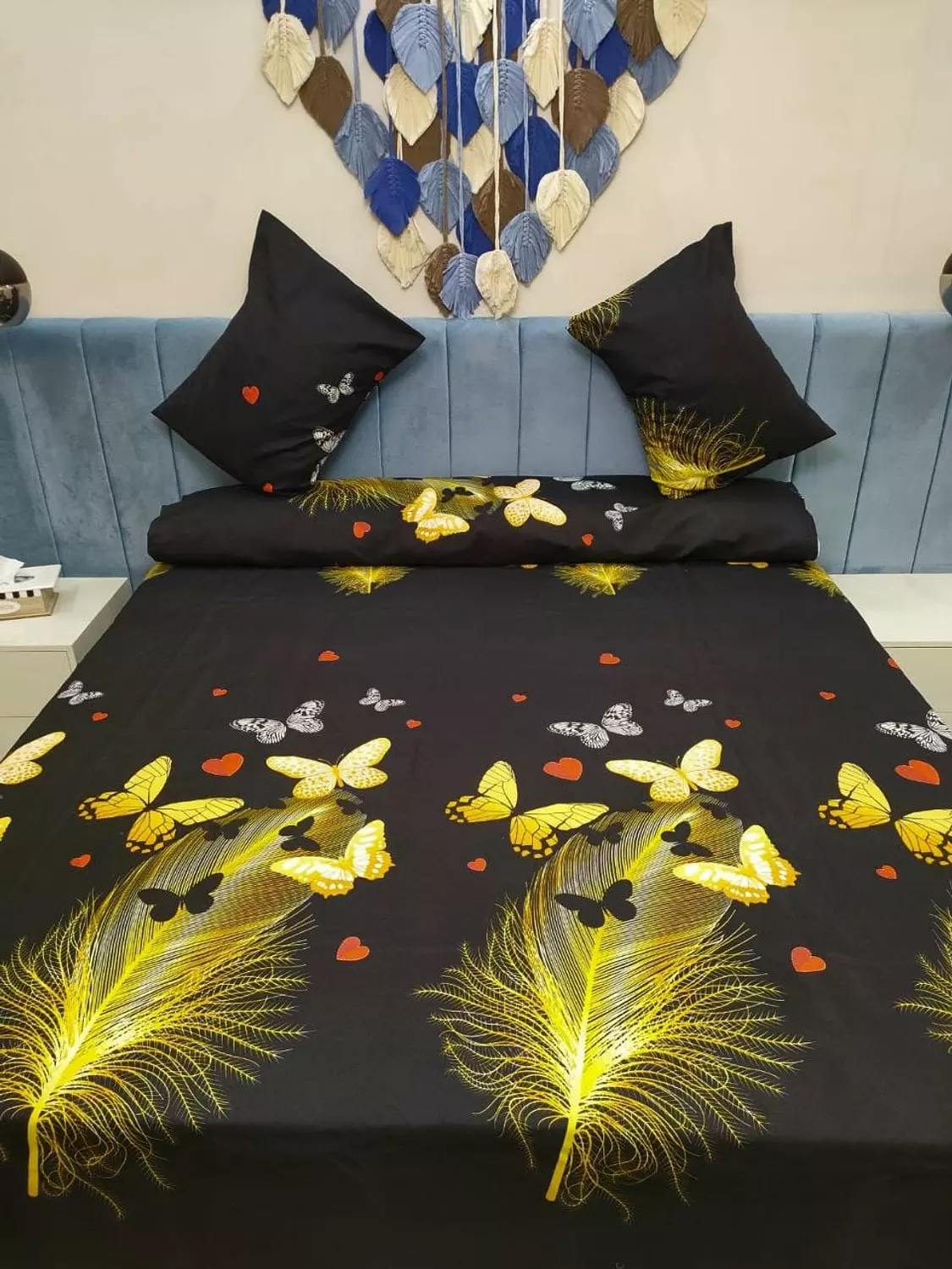 طقم ملايه كبير قطن تركي فراشه سودا  image