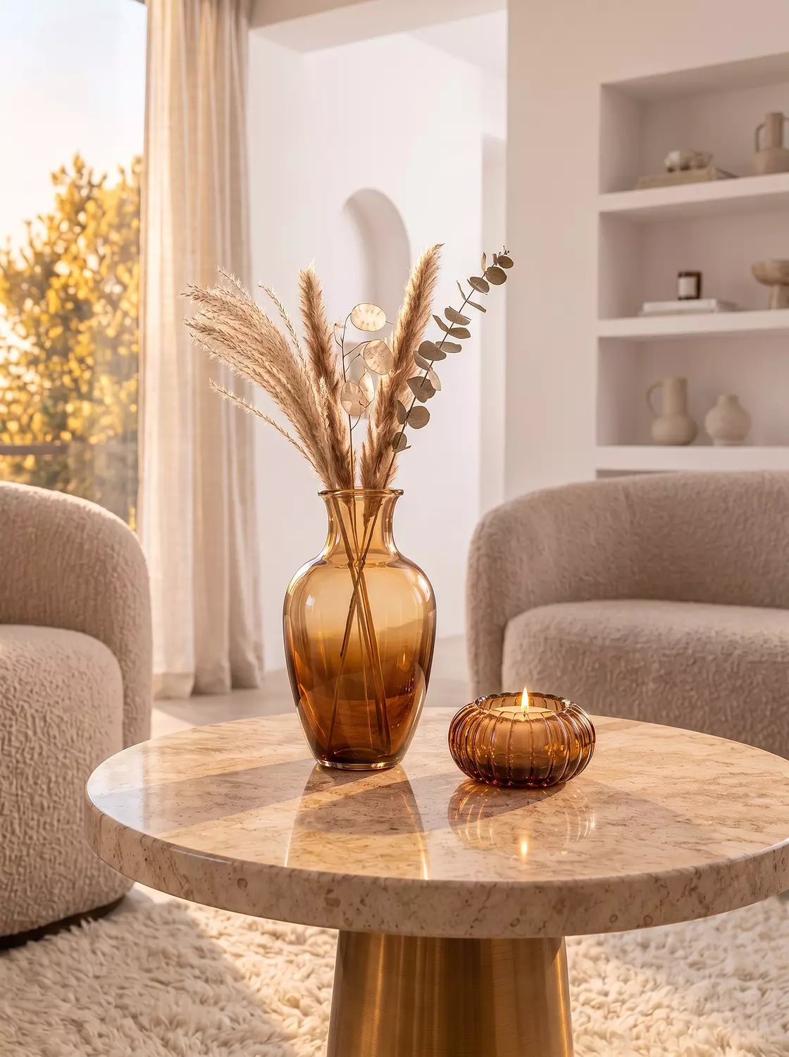 Pyrex glass vase and candle holder image