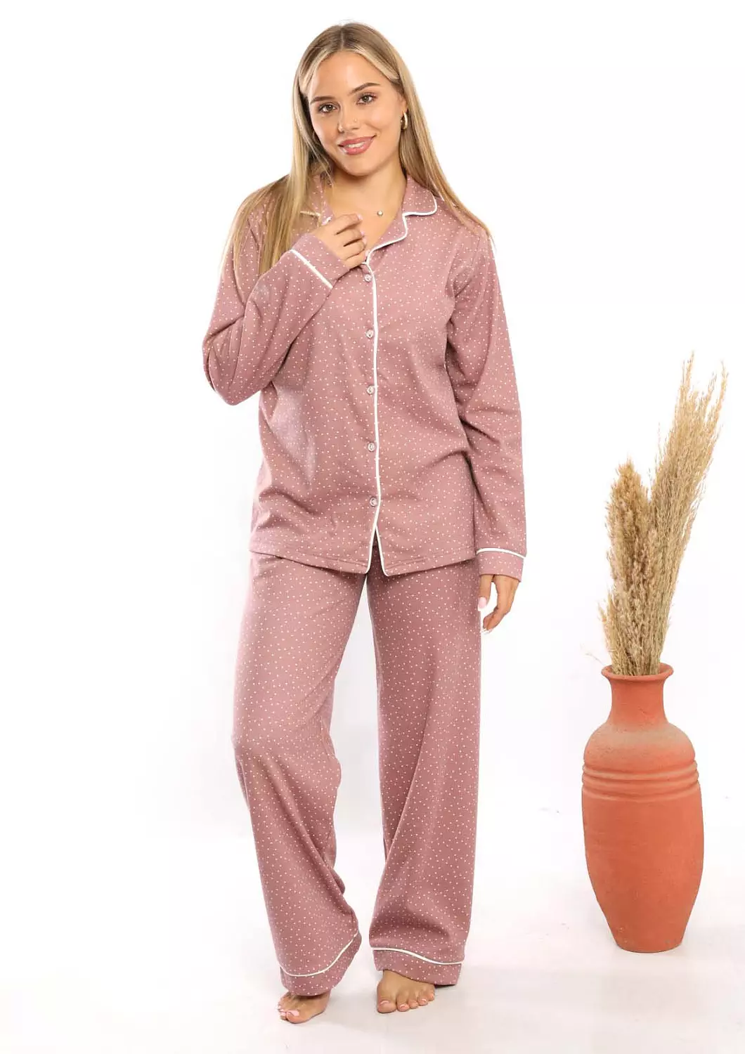 C352 BUTTONED PAJAMA SET 1