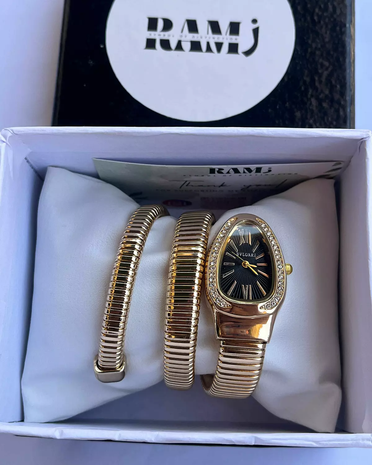 Bvlgari watch Gold x Black hover image