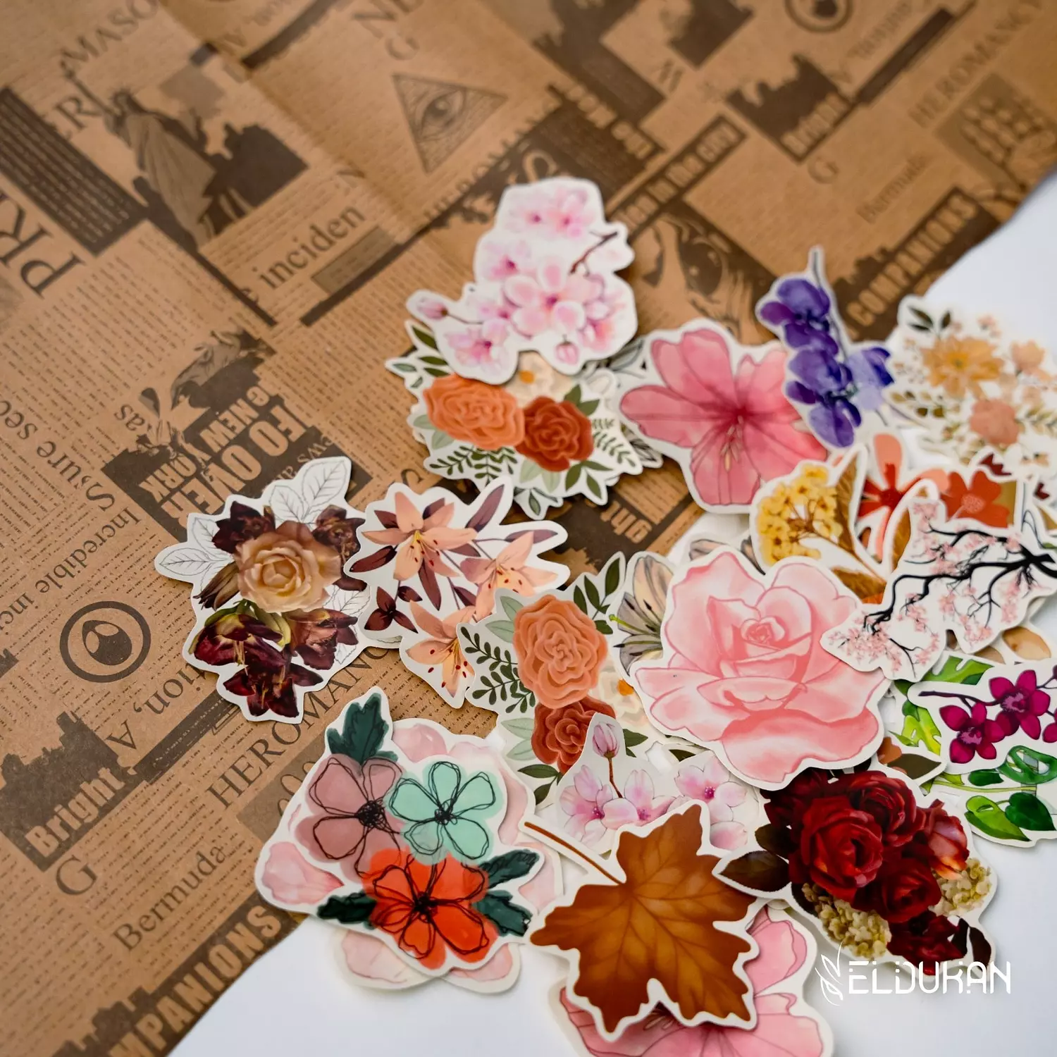 Flowers journal stickers hover image