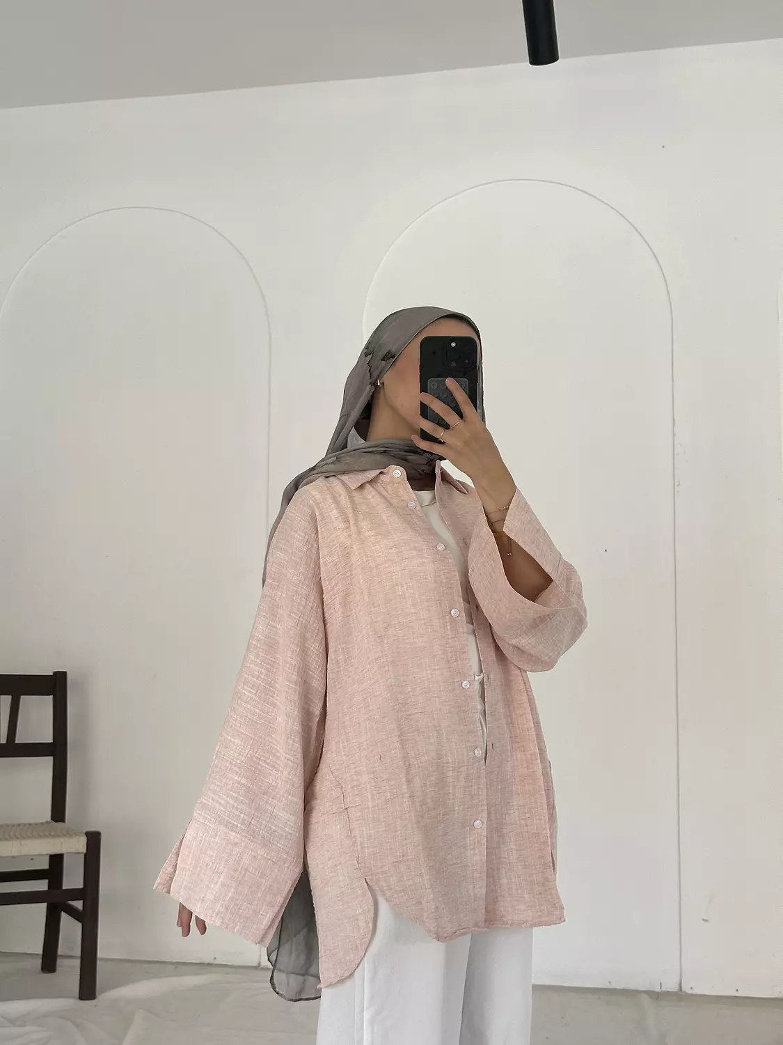 Open Sleeve Oversized Shirt 1