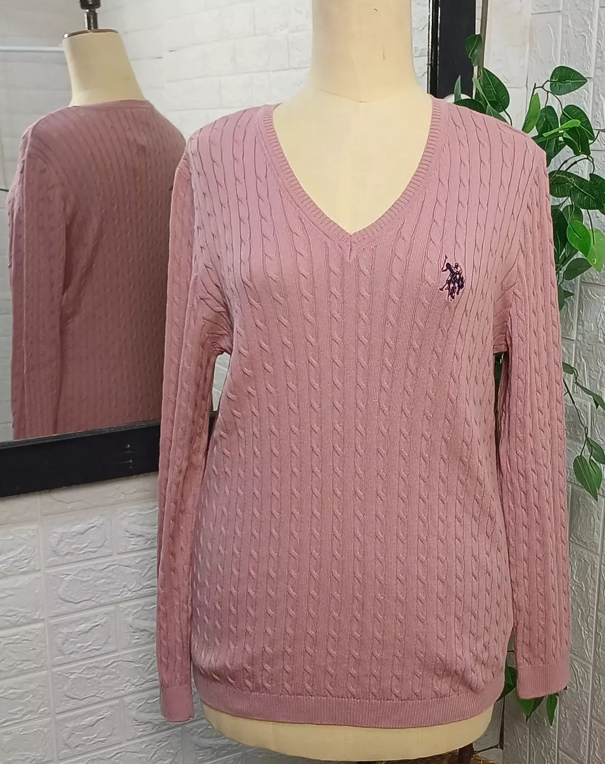 Pullover US polo dusty pink  hover image
