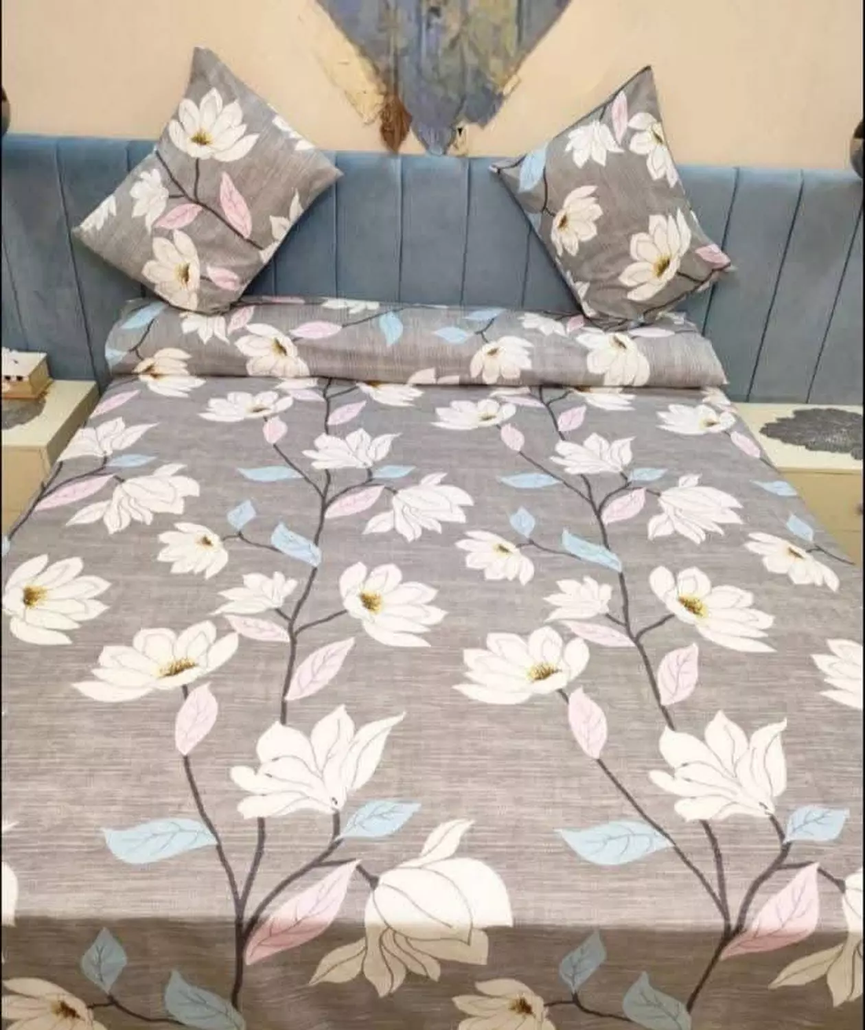 Turkish cotton bed sheet set bow image