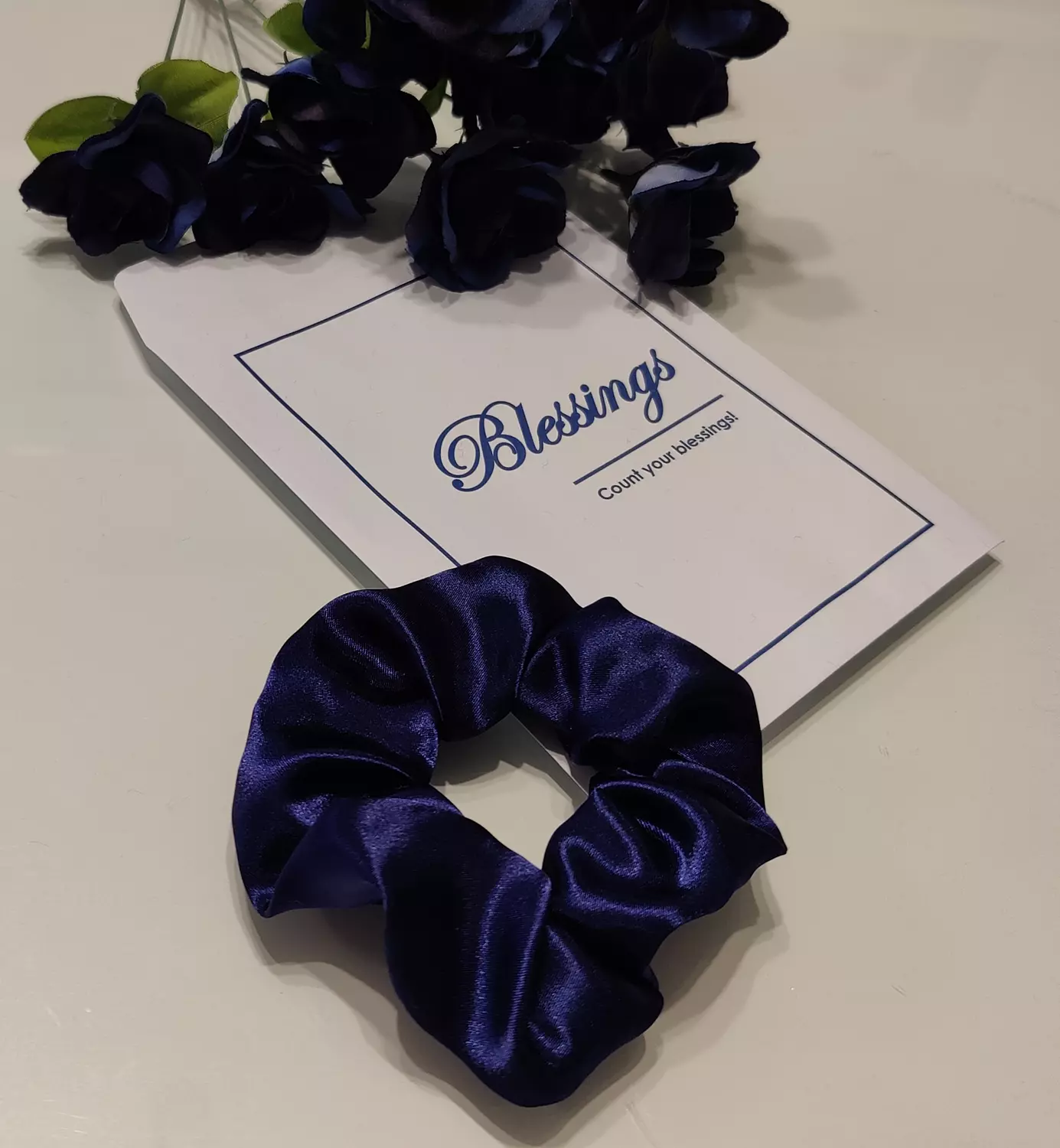 Scrunchie-B-1-Navy image