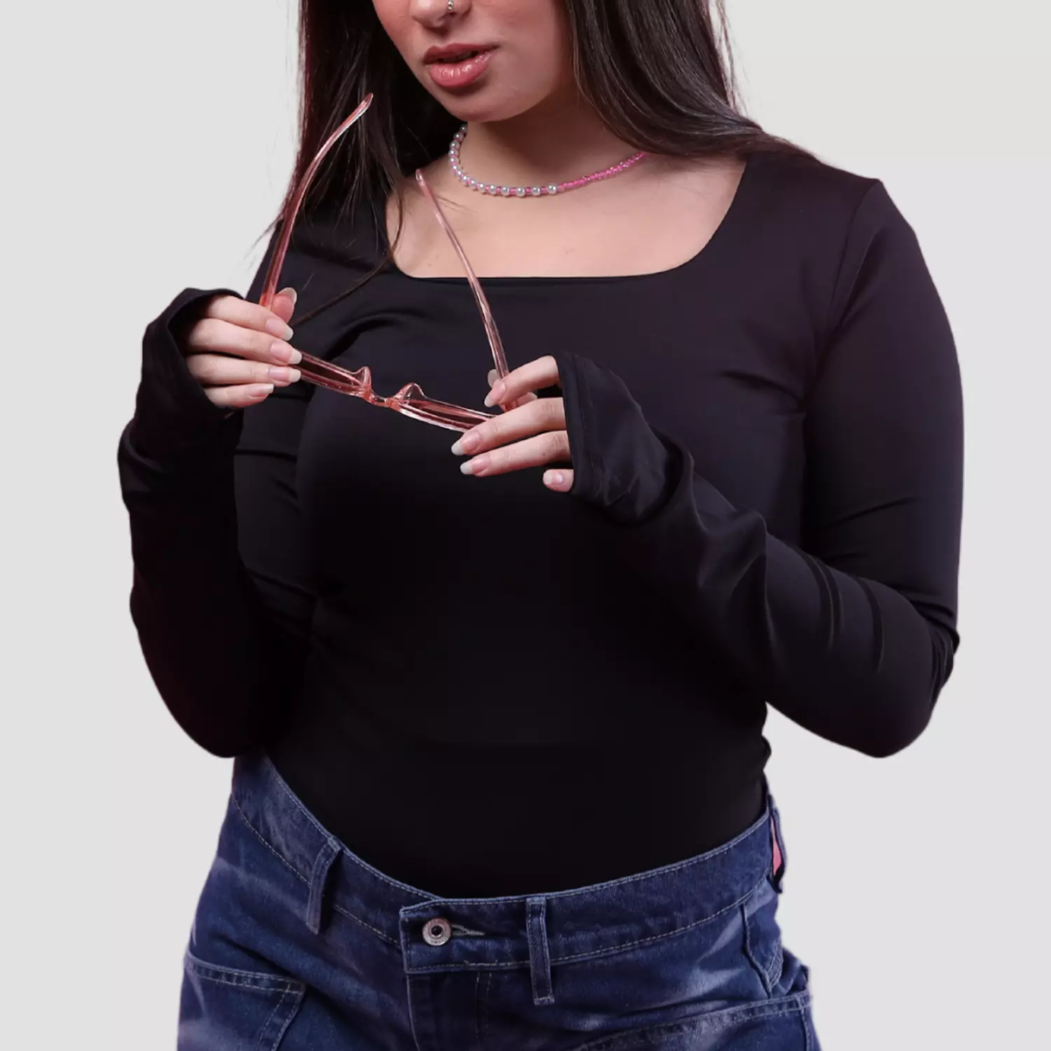 063 Sqauare Neck Long Sleeves 4