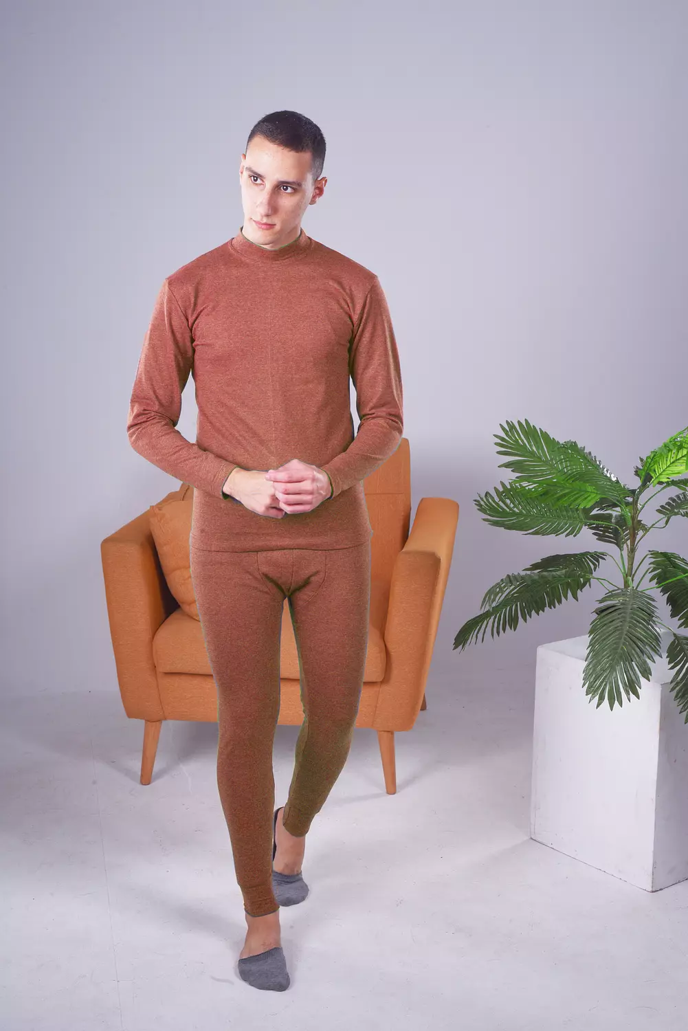 Men Half Neck Thermal Set 15