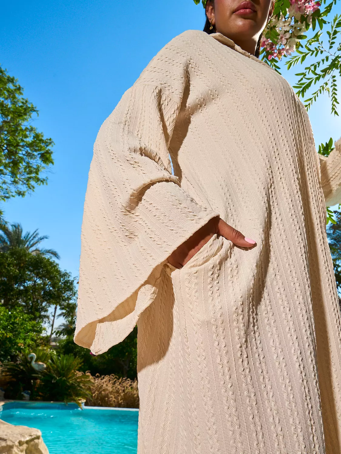 Worood Shirt Dress - Tricot Offwhite 5