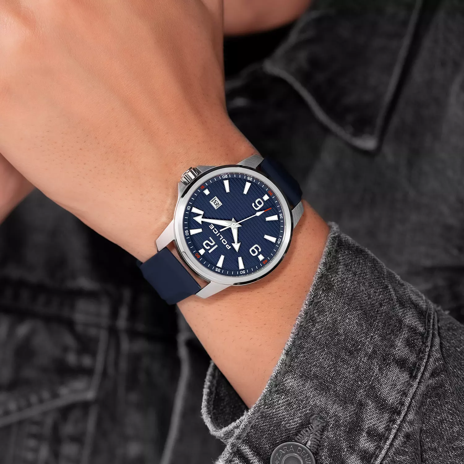 Mensor Gents Analog Watch With Blue Dial & Blue Strap -PEWJN0020901, Blue 4