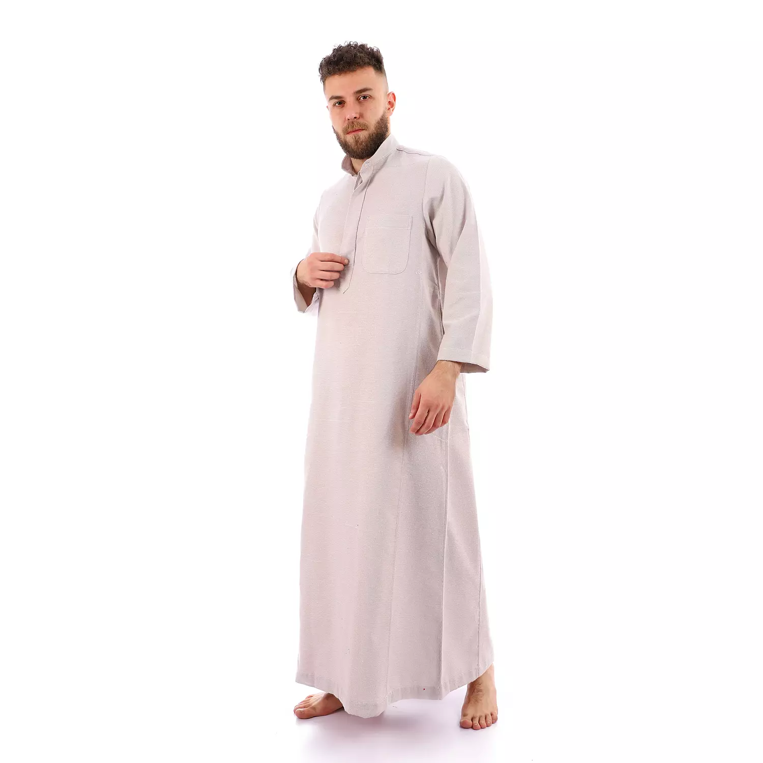 Shorto Men's Kastoor Galabeya  - 2348 - Light Beige 2