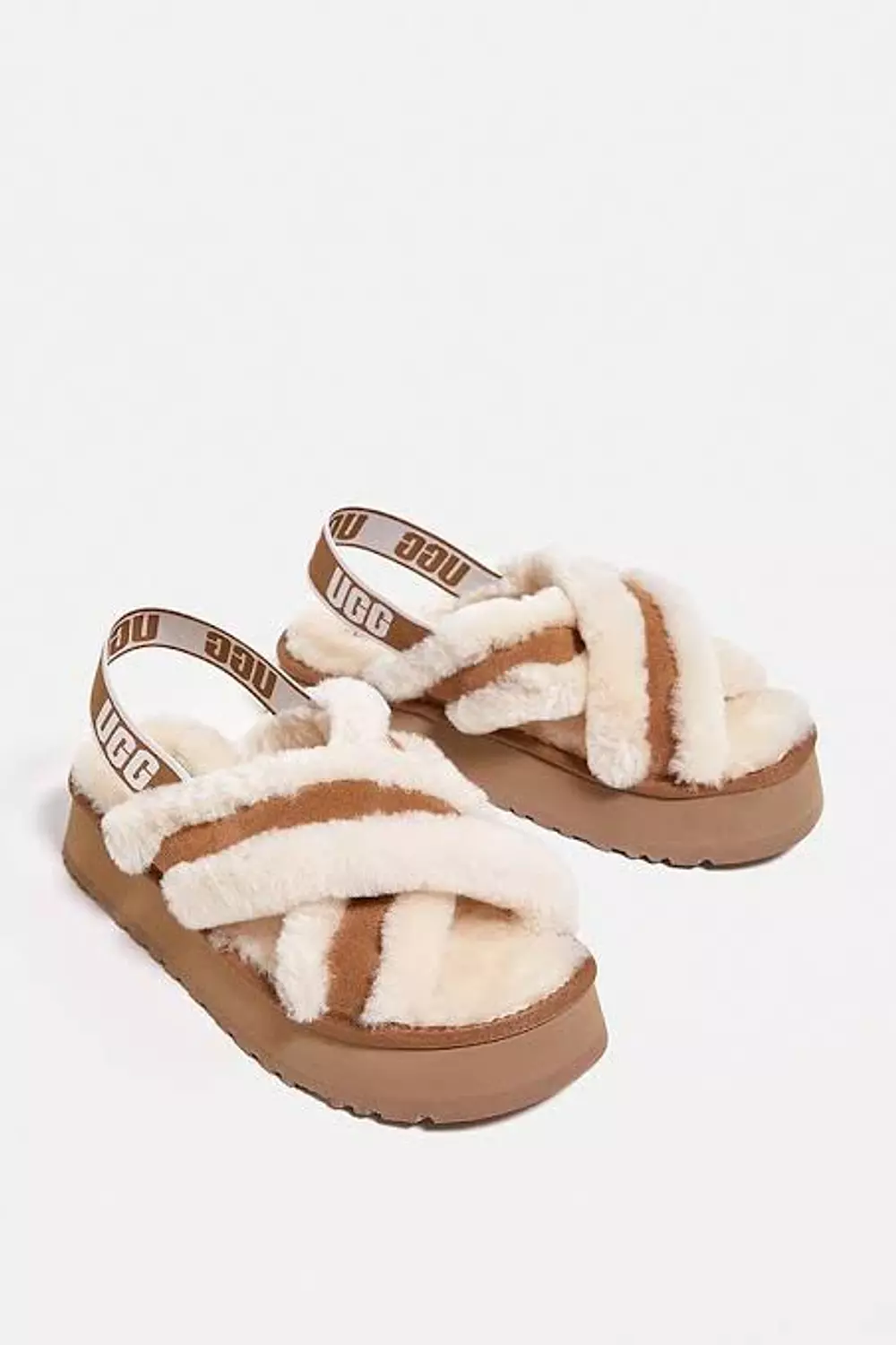 UGG Disco Cross Chesnut Slippers 1