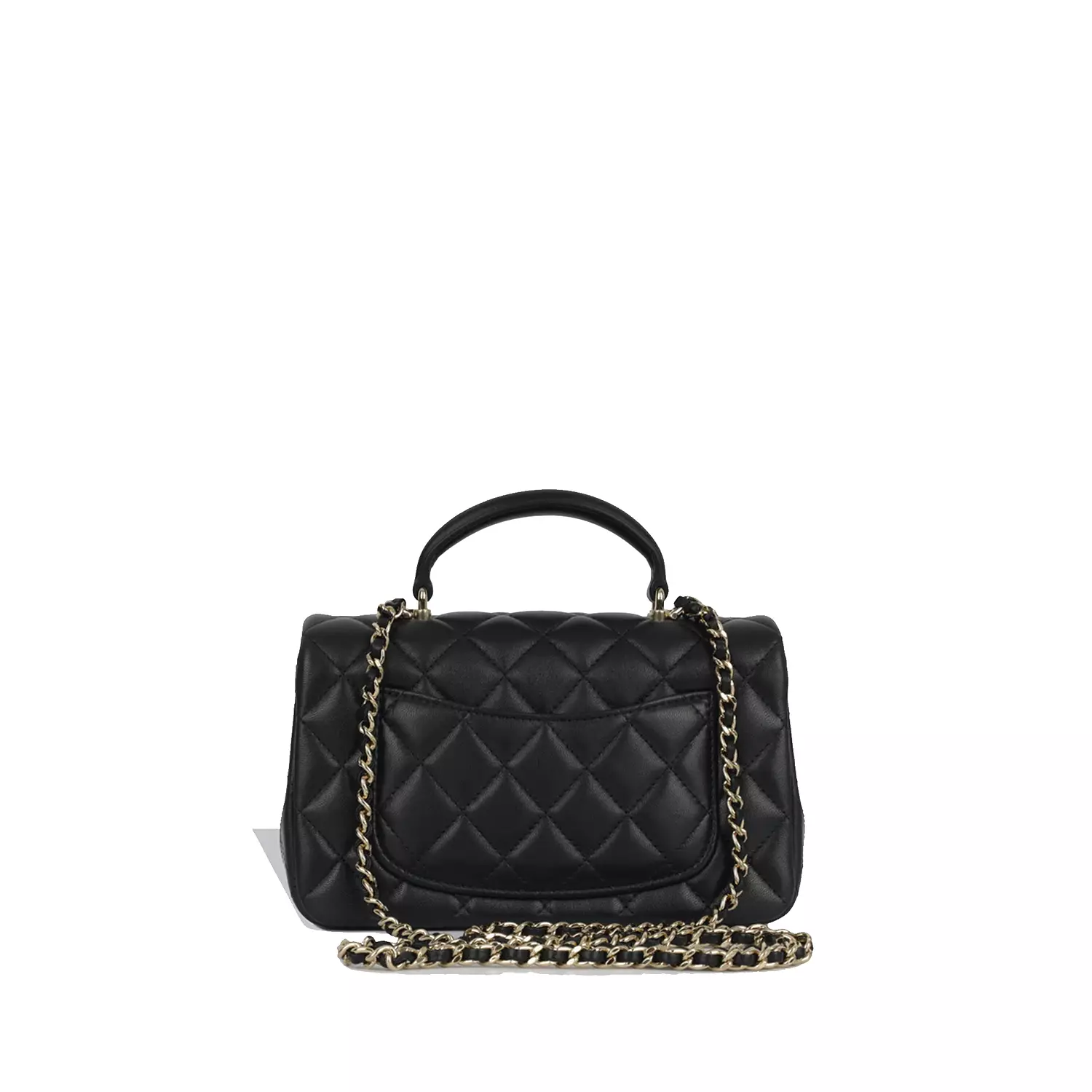 Chanel Vanity Case with Chain, typically crafted from black quilted caviar leather  2