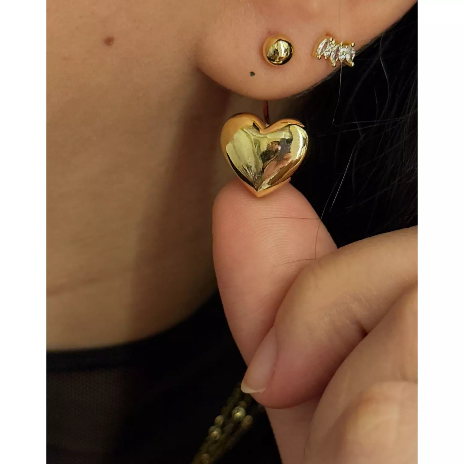 Dangling Heart Earrings  1