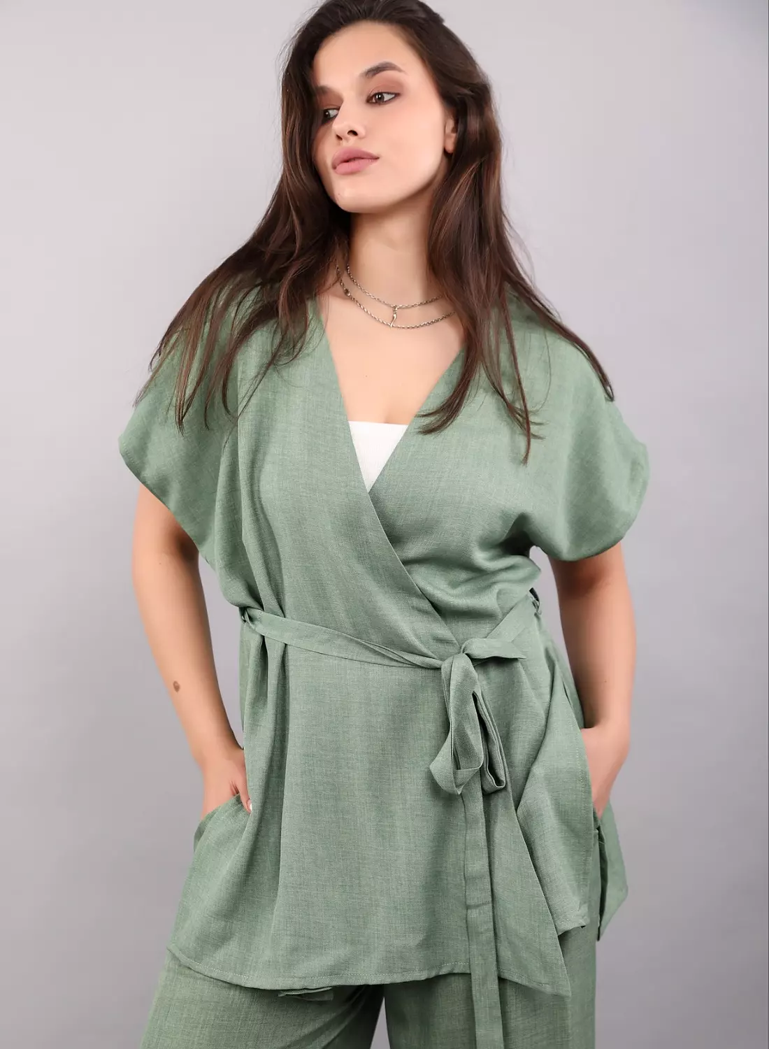 linen built suit hover image