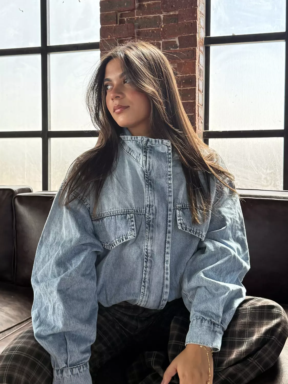 Apex High-Neck Denim image