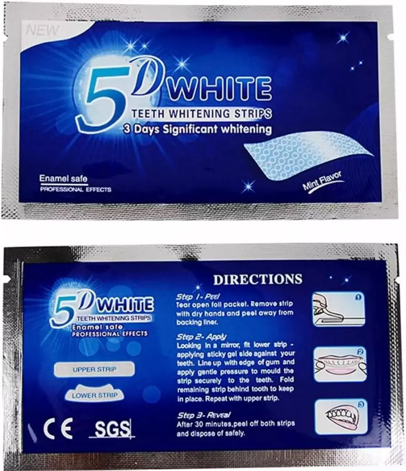 5D WHITE TEETH WHITENING STRIPS 1