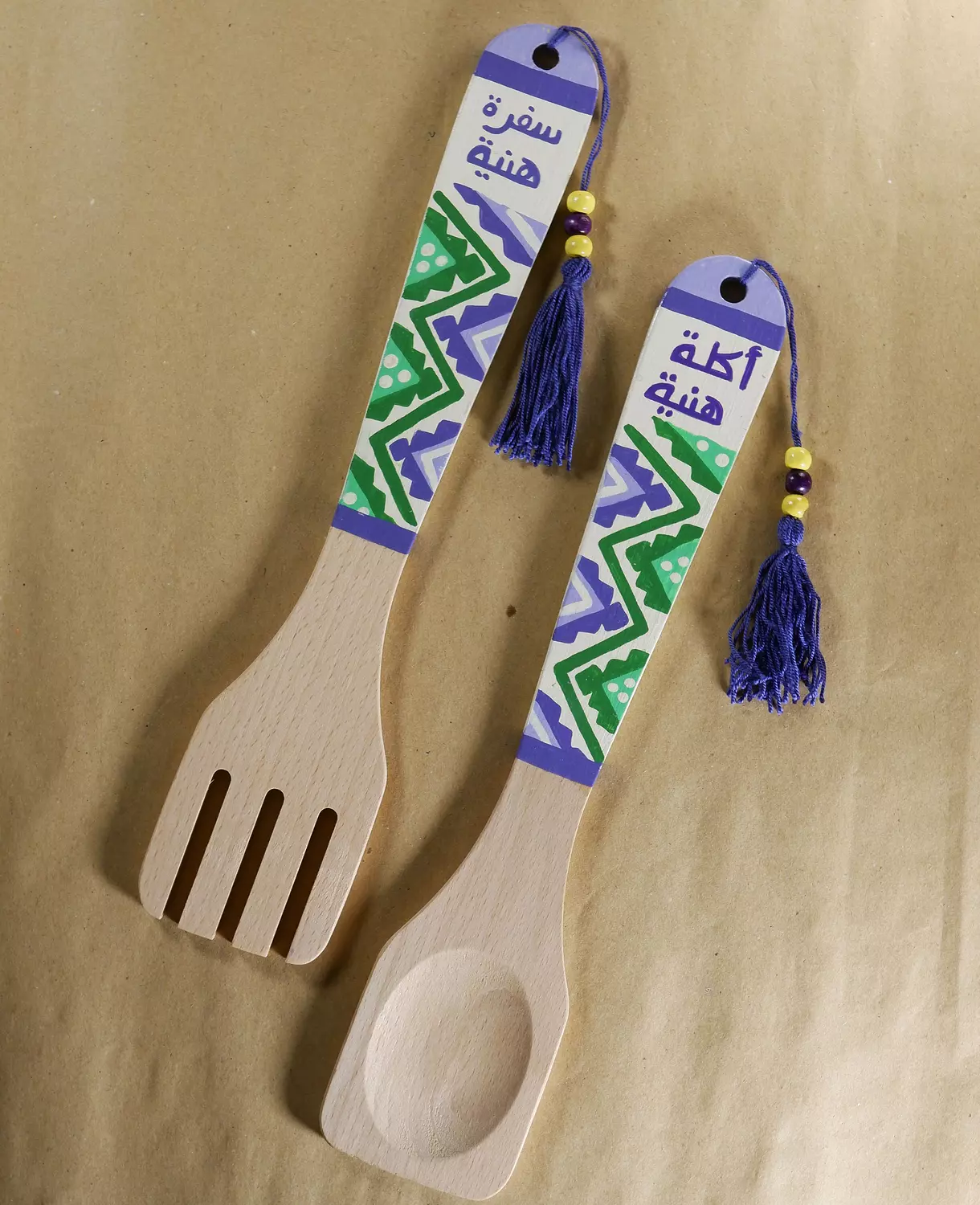 Pyramids purple Fork & spoon image
