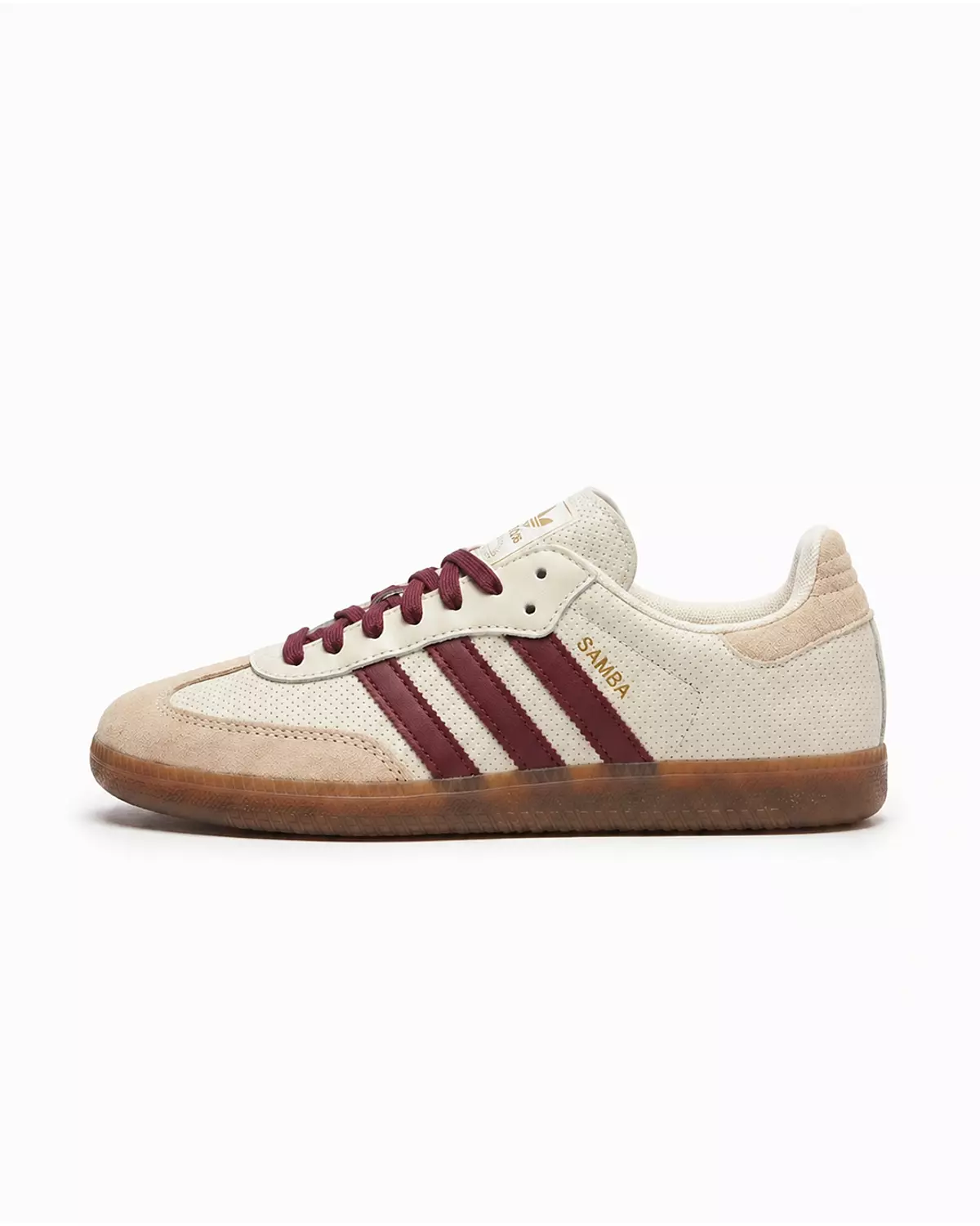 Women’s Samba Shoes – Begie & Maroon 2