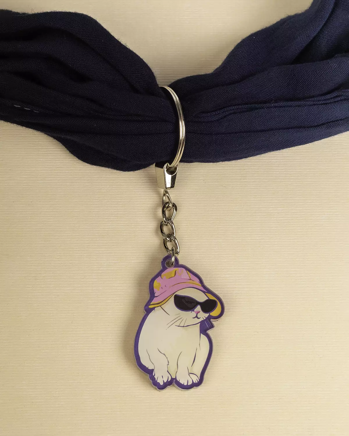 Cool cat v2 acrylic keychain image