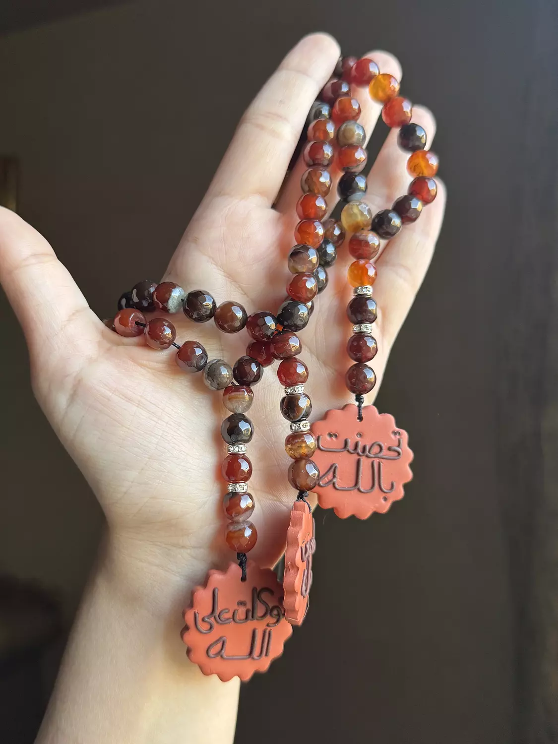 Agate Sand Rosary Car Hanger ( Stock ) image