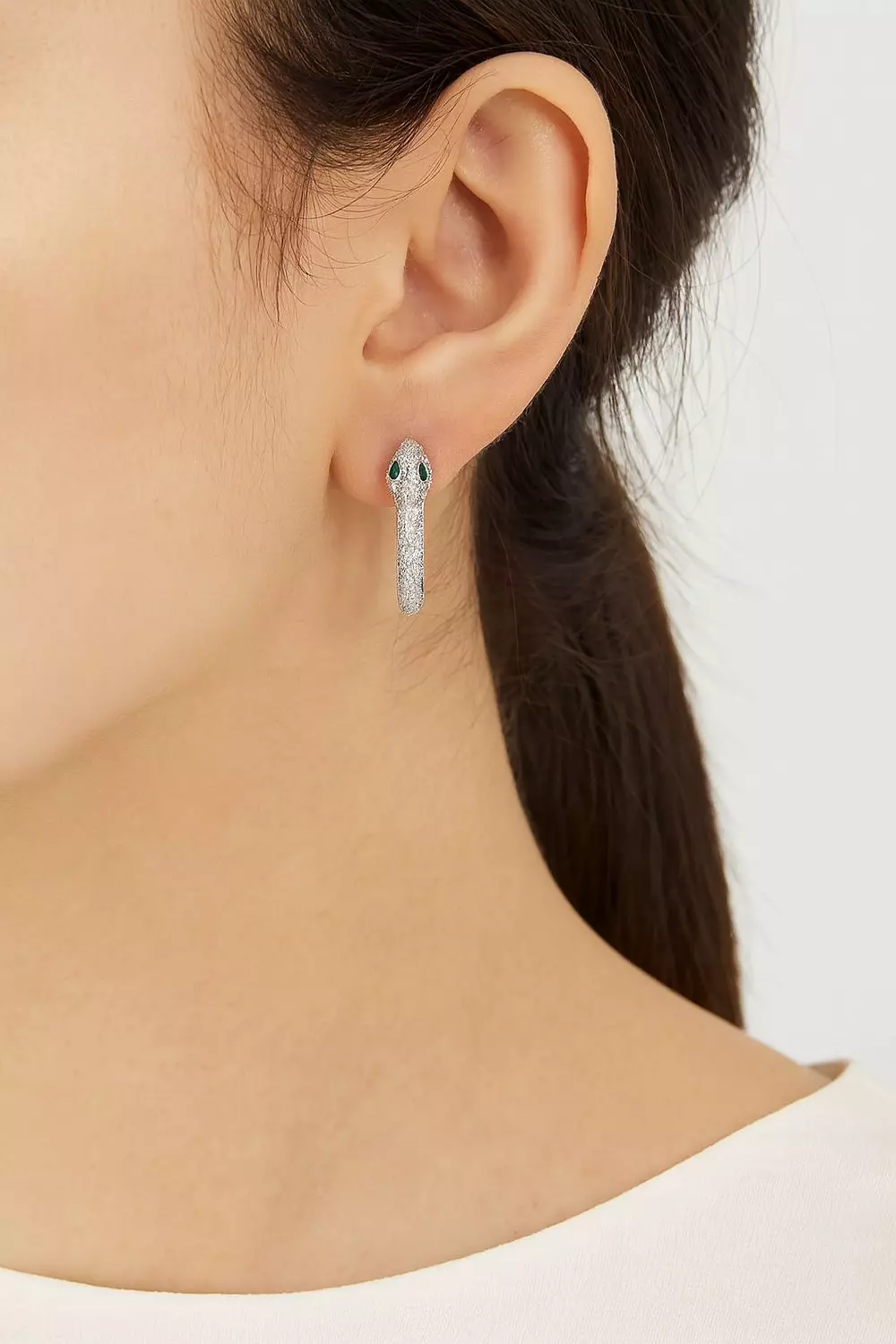 Silver Earrings Bvlgari 1