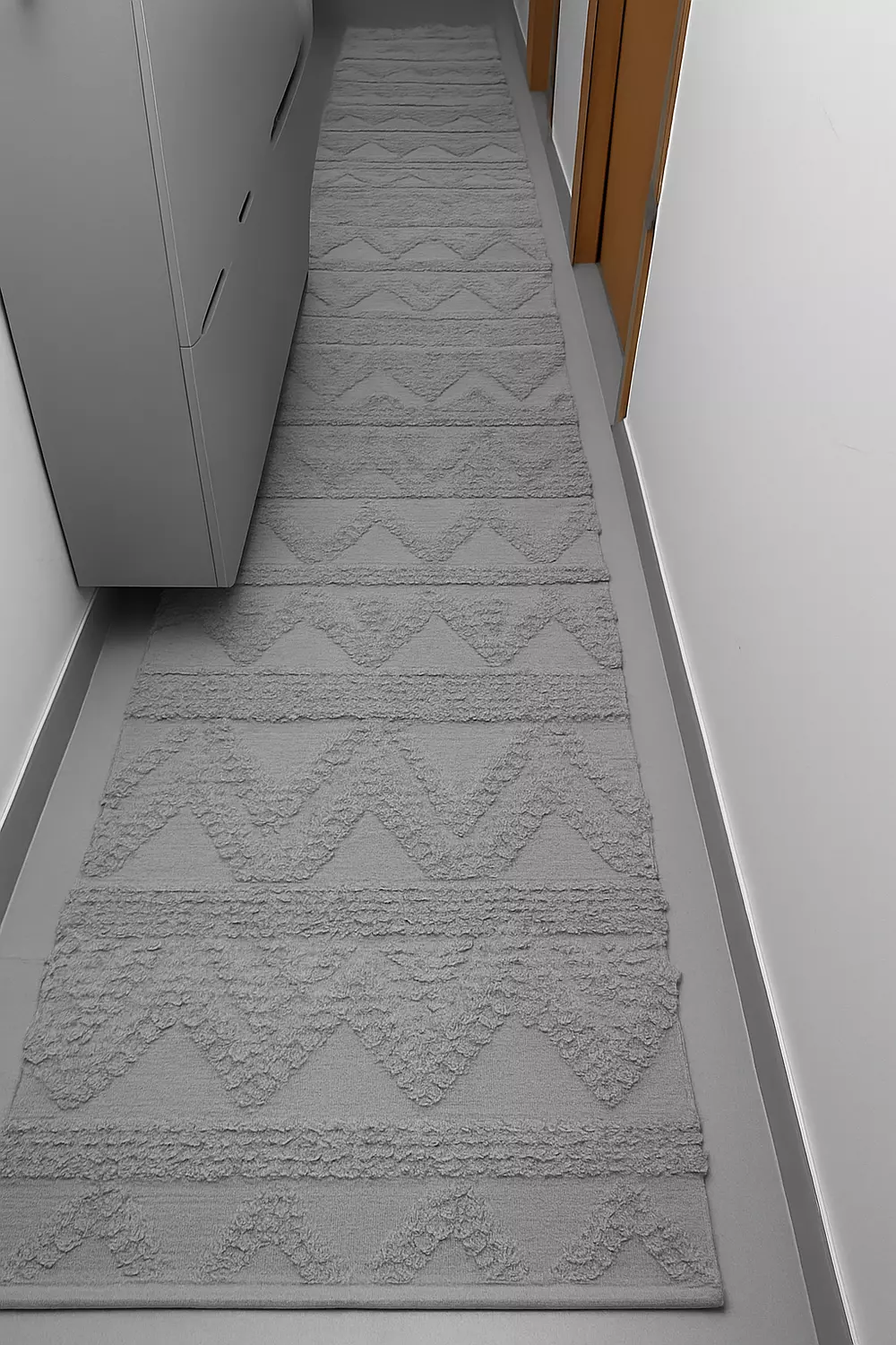  Grey Shaggy kilim Runner image