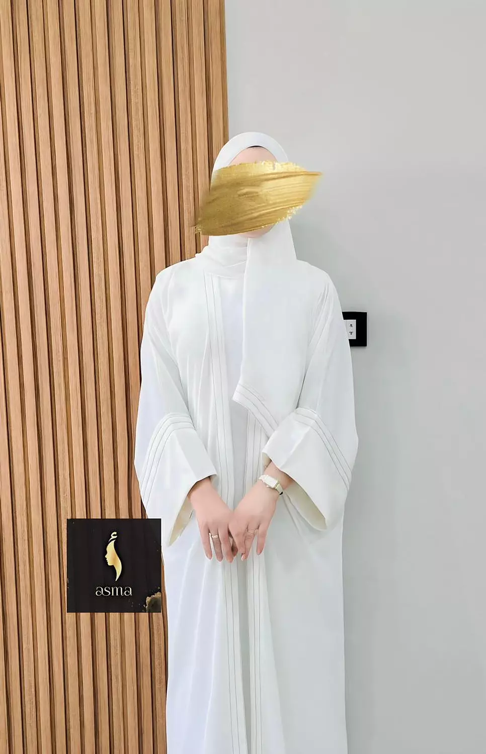 White Omra Abaya image