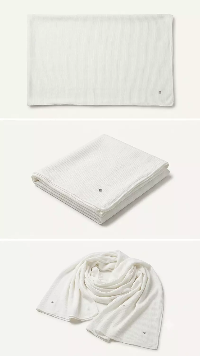 White strass Kuwaiti scarf 8