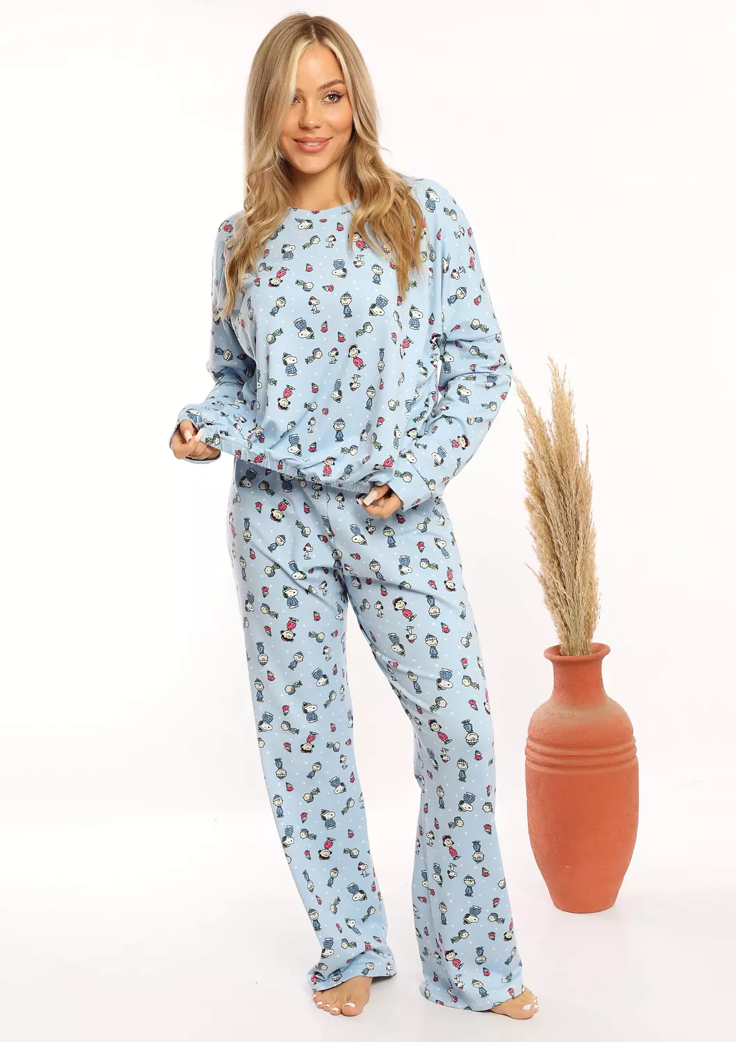 C342 SNOOPY LOOSE FIT PAJAMA SET  2