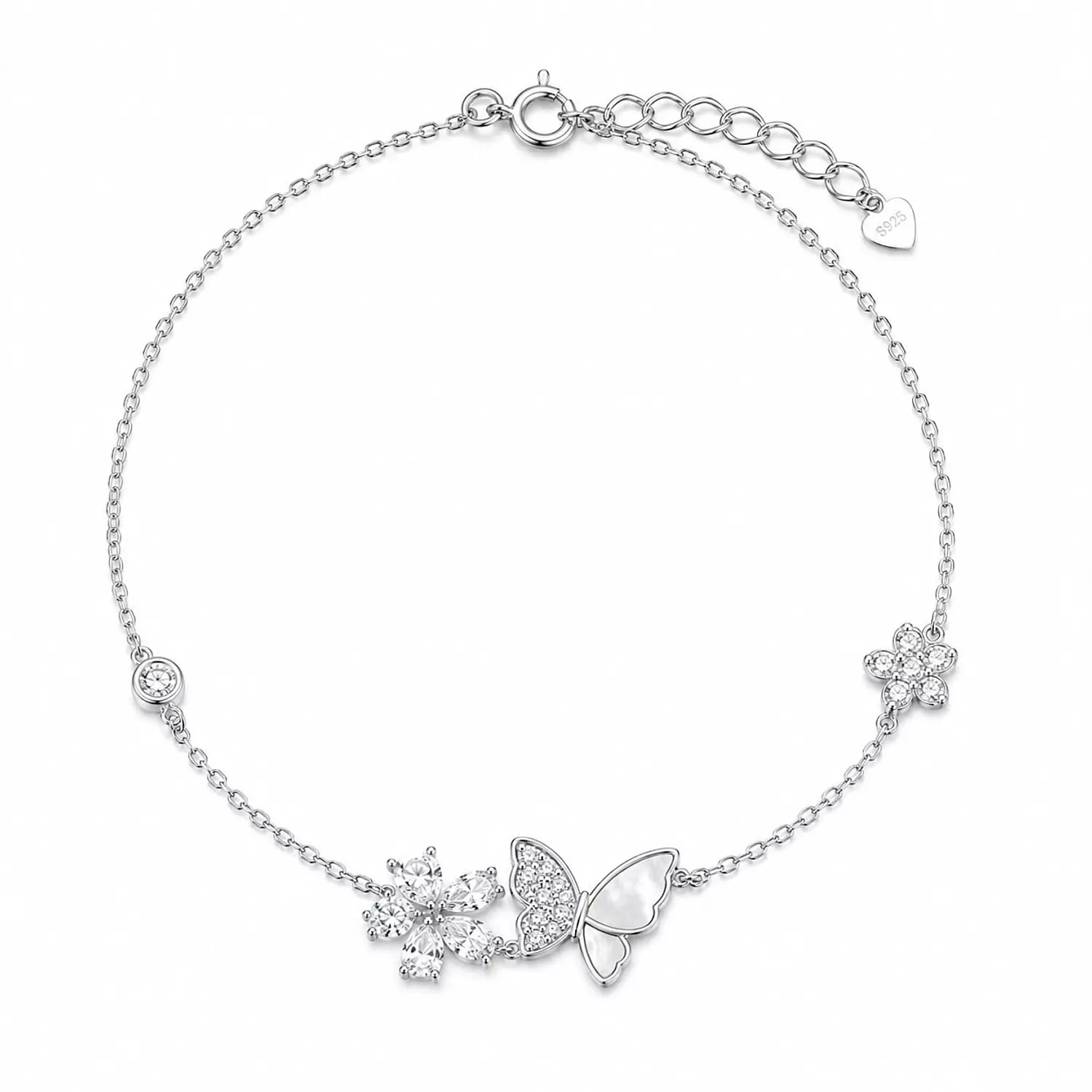 Silver Bracelet Butterfly 1
