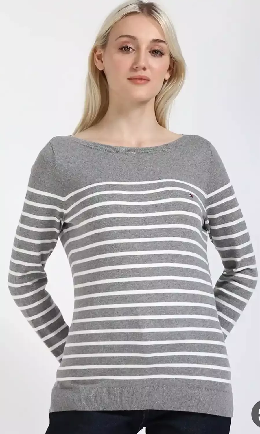Tommy Hilfiger  striped sweater grey  image
