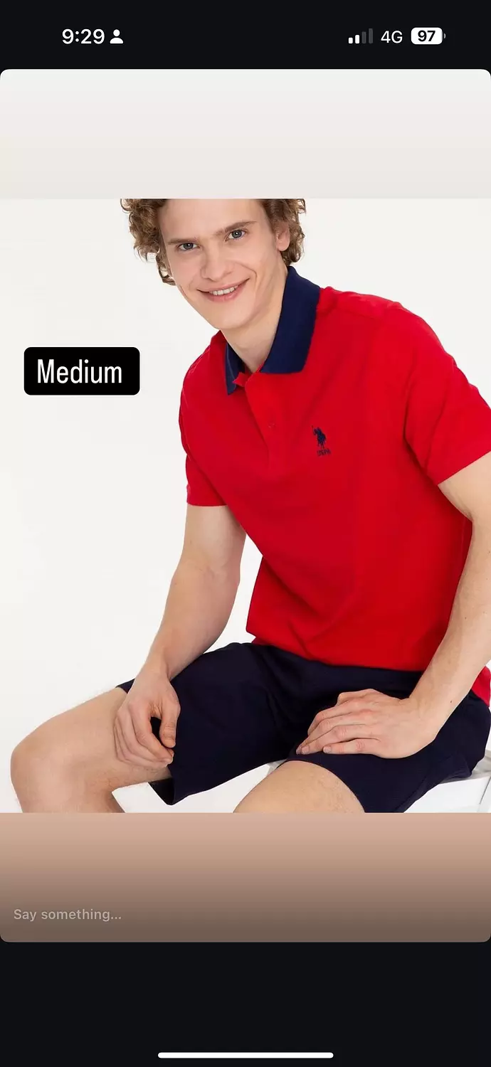 U.S. Polo Assn. Red Polo Shirt – Original image