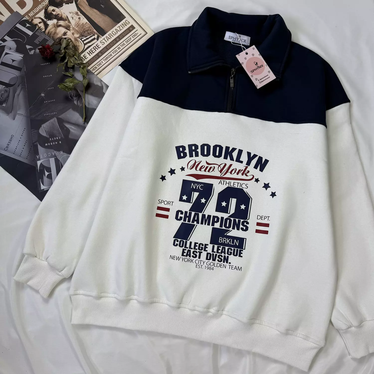 Quarter Zip Up Sweatshirt 3