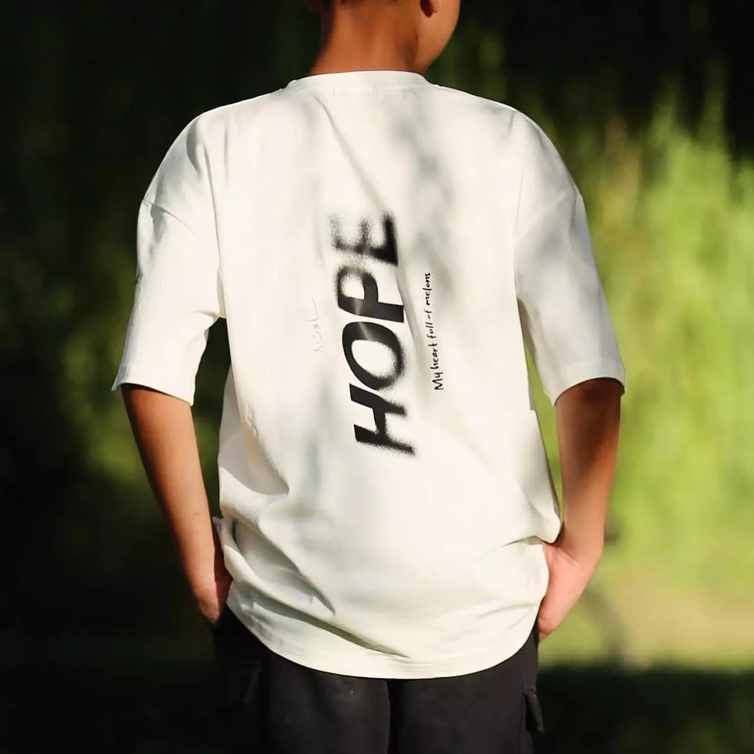SOUTH Unisex HOPE Off-White cotton T-shirt image
