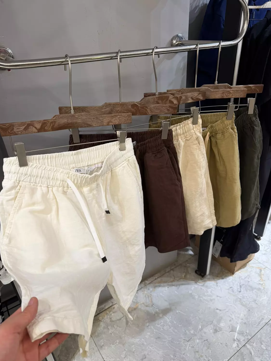 zara linen short \ 2379000 2