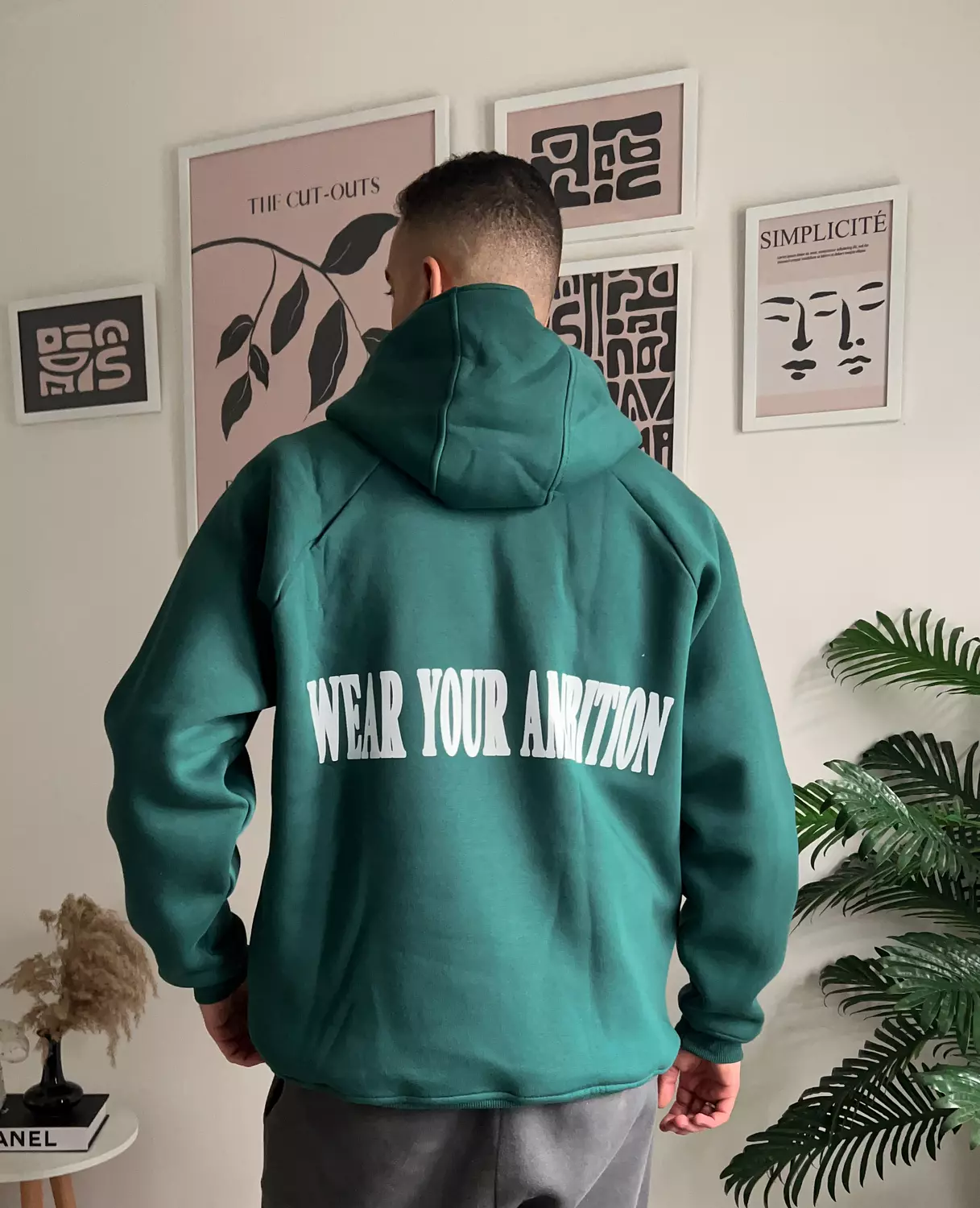 Half Zipper Hoodie _ Green 1