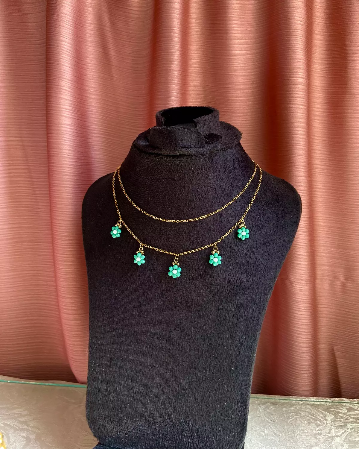 Turquoise flowers ( necklace, earrings and bracelet)🩵✨ 11