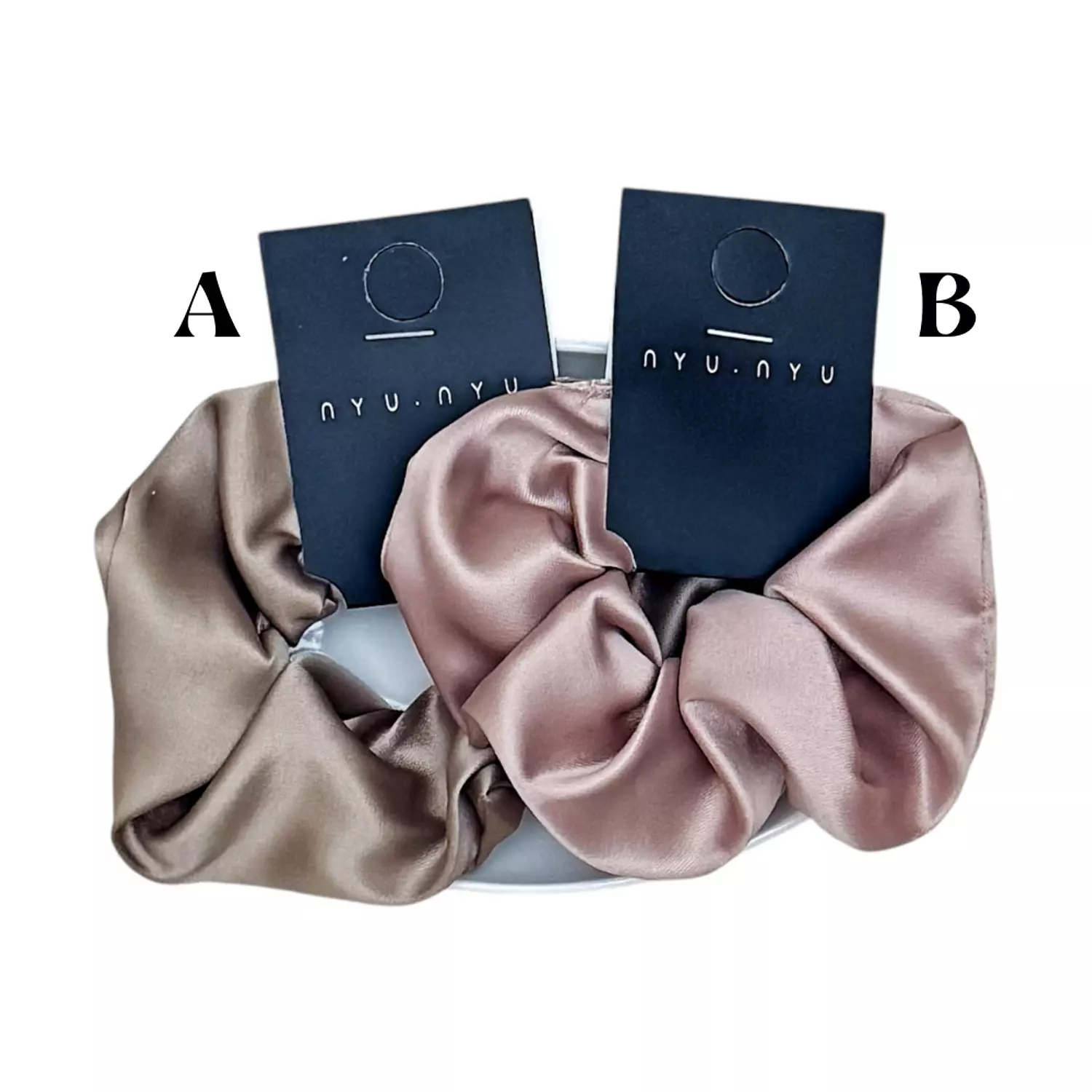 1 Pc Dusty Satin Scrunchies image