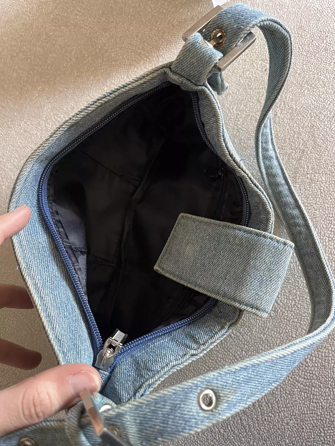 Vintage Denim shoulder bag  3