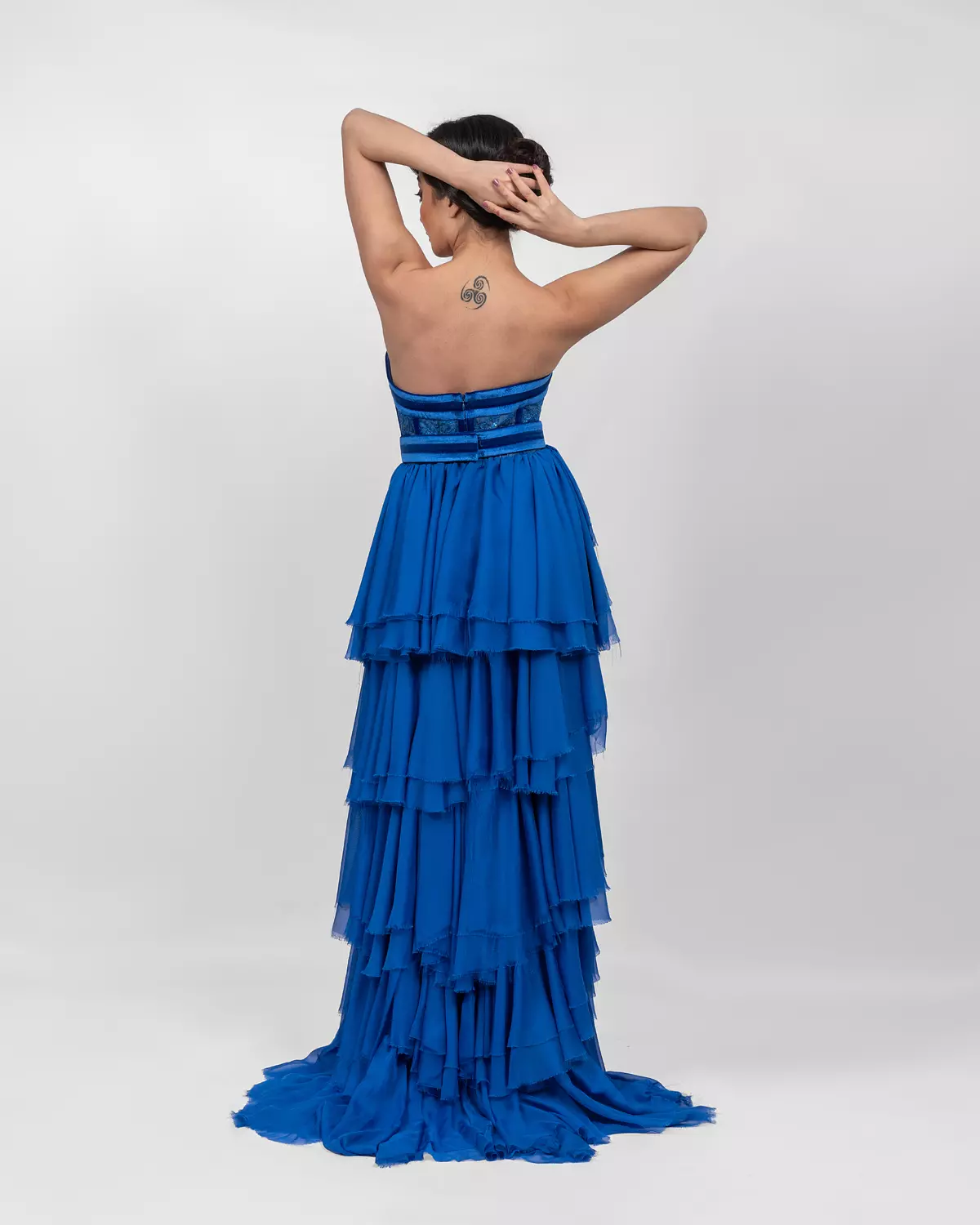 Lavish Royal Blue Dress 3