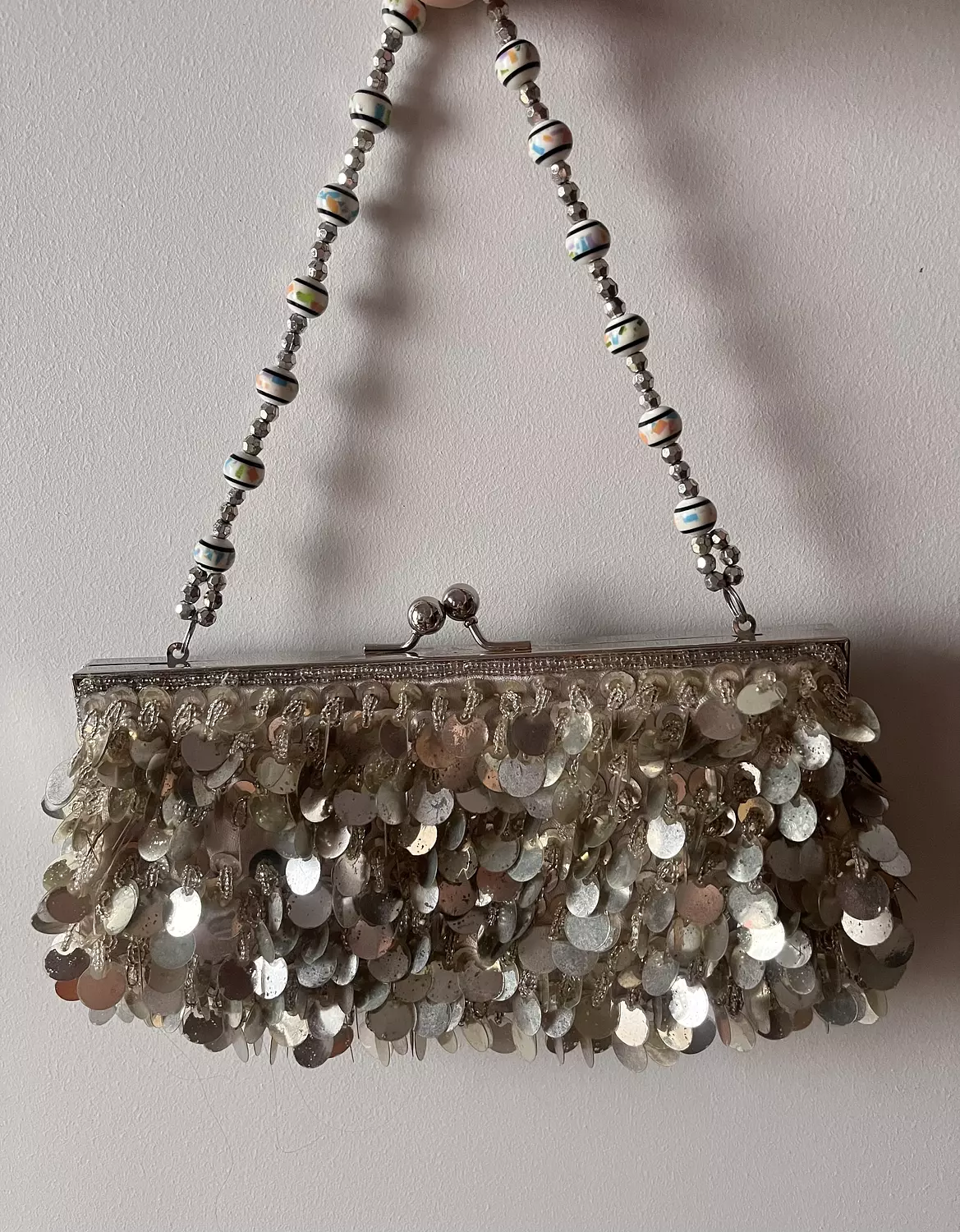 Statement handmade sequins bag 3