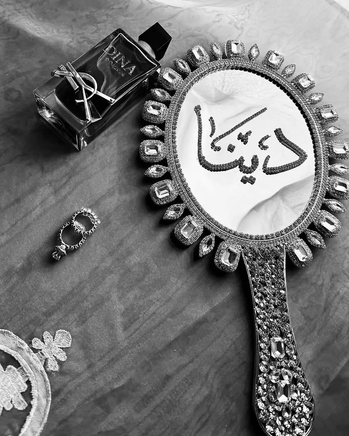Luxury Crystal Hand Mirror 4 2
