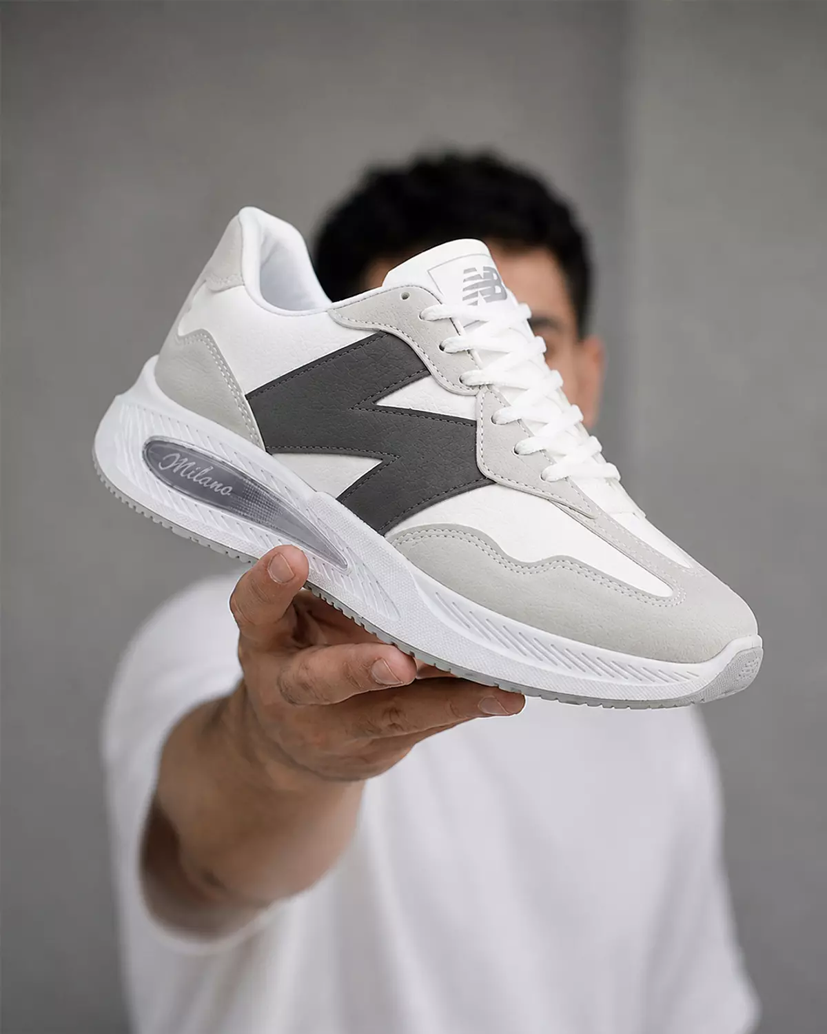 Men’s New Balance Shoes -Gray & White  image