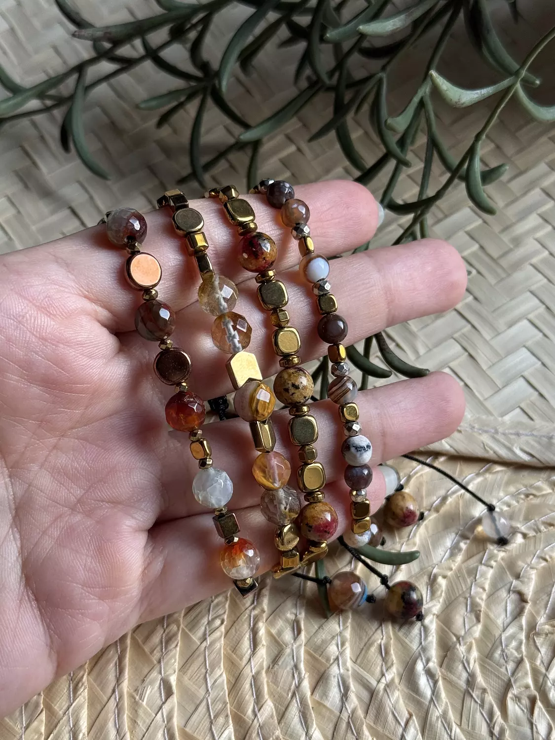 Hematite / Agate Brown Bracelet ( Stock ) image